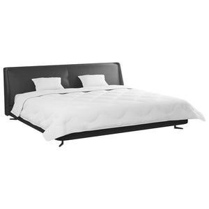 Duntäcke med Kuddar 3 pcs Vit Mikrofiber och Dunfjäder