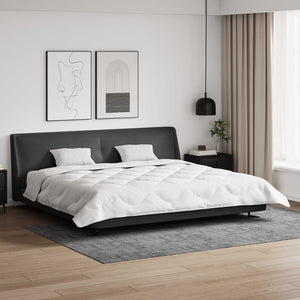 Duntäcke med Kuddar 3 pcs Vit Mikrofiber och Dunfjäder