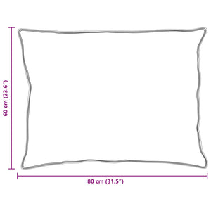 Duntäcke med Kuddar med kudde 3 pcs Vit Mikrofiber