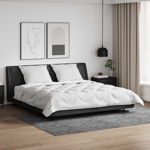 Duntäcke med Kuddar med kudde 3 pcs Vit Mikrofiber