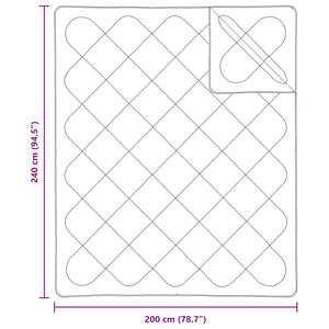 Duntäcke med kudde 3 pcs Vit Mikrofiber
