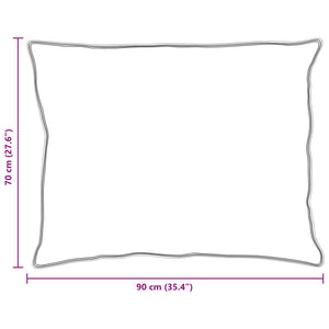 Duntäcke med kudde 3 pcs Vit Mikrofiber