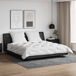 Duntäcke med kudde 3 pcs Vit Mikrofiber