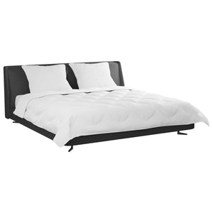 Duntäcke med kudde 3 pcs Vit Mikrofiber