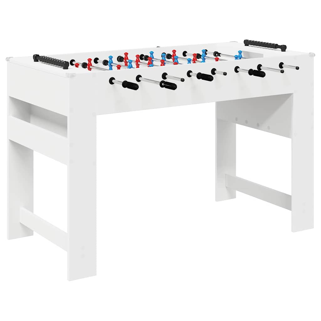 Foosballbord Vit 125 x 60,5 x 80 cm Konstruerat trä