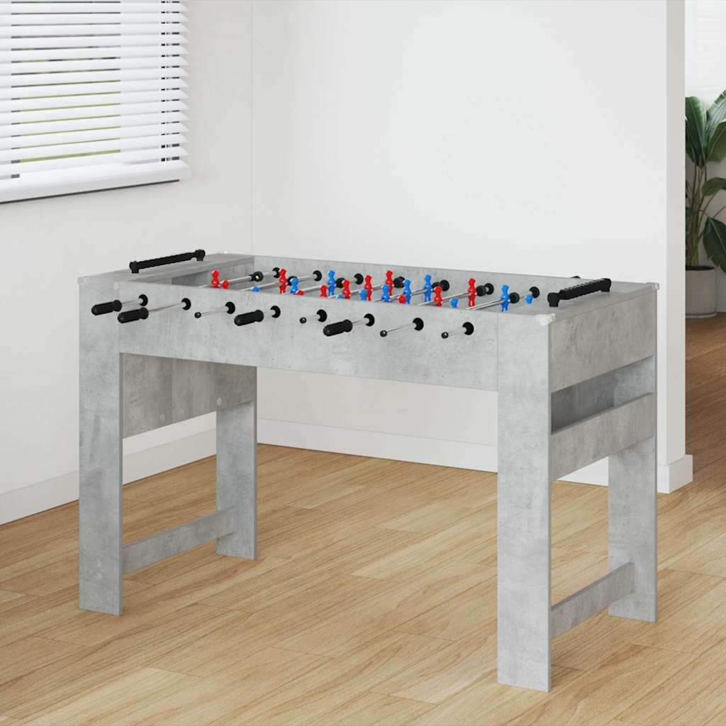Foosballbord BetongGrå 125 x 60,5 x 80 cm Konstruerat trä