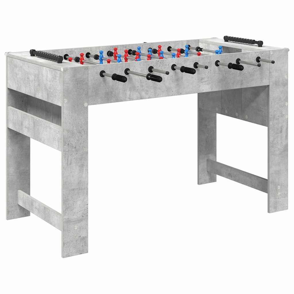 Foosballbord BetongGrå 125 x 60,5 x 80 cm Konstruerat trä