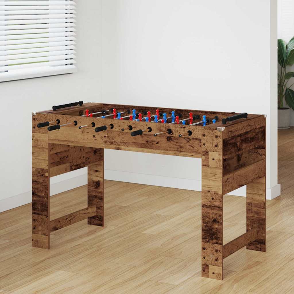 Foosballbord Gammalt trä 125 x 60,5 x 80 cm Konstruerat trä