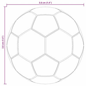 Bordfotbollar 12 pcs Vit och svart 3.6 x 3.6 cm Polypropylen