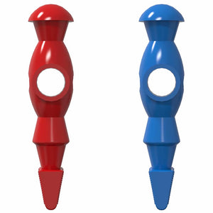 Fotbollsbordsspelare 22 pcs Blå och Röd 2,4 x 2,1 x 9,7 cm PP