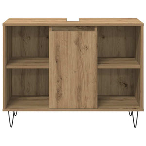 Badrumsmöbelset med hylla 3 pcs Artisan Ek Konstruerat trä