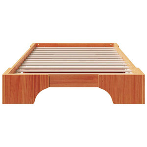 Sängram Vaxbrun 90 x 200 cm Massiv furu