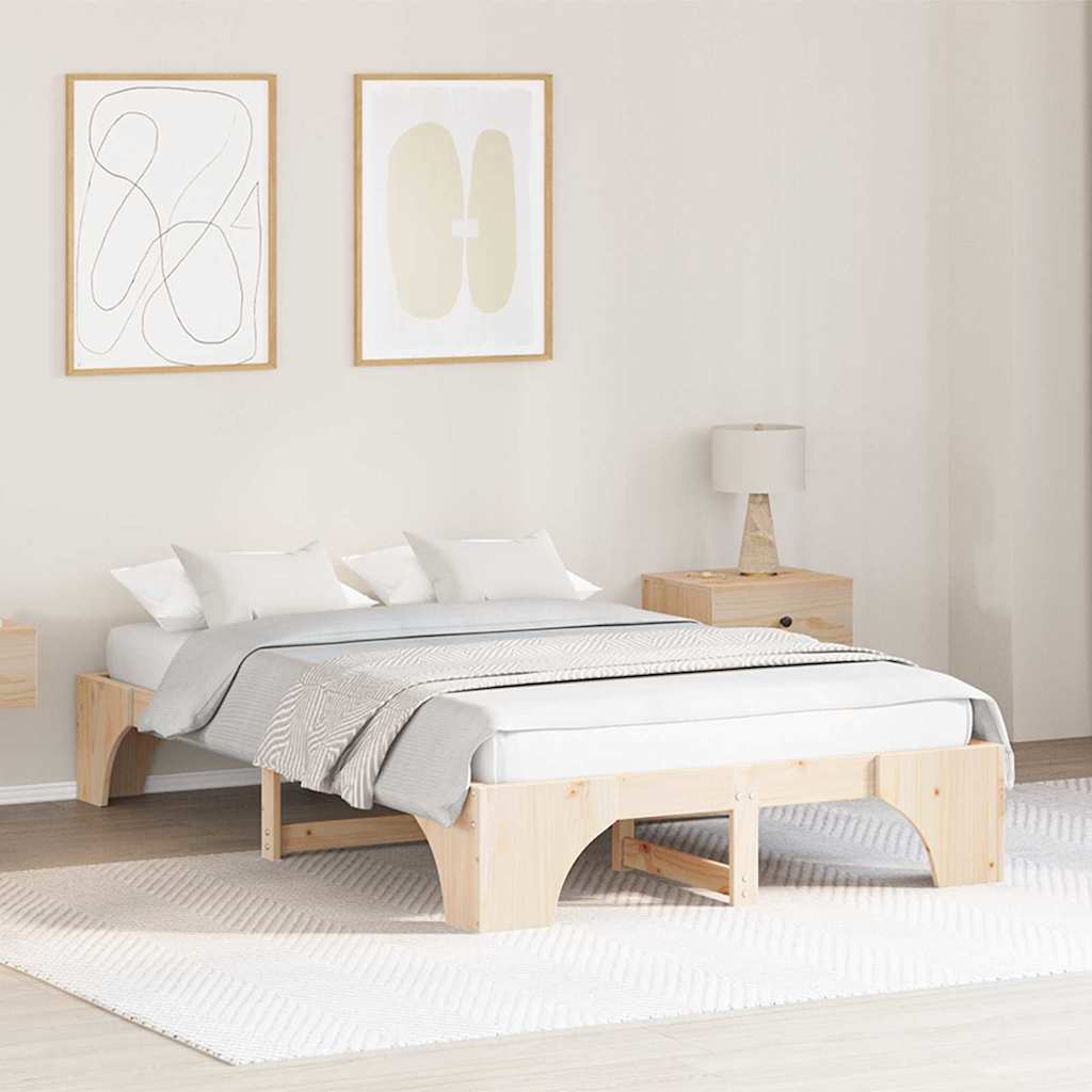 Sängram Massiv furu 120 x 190 cm Massiv furu
