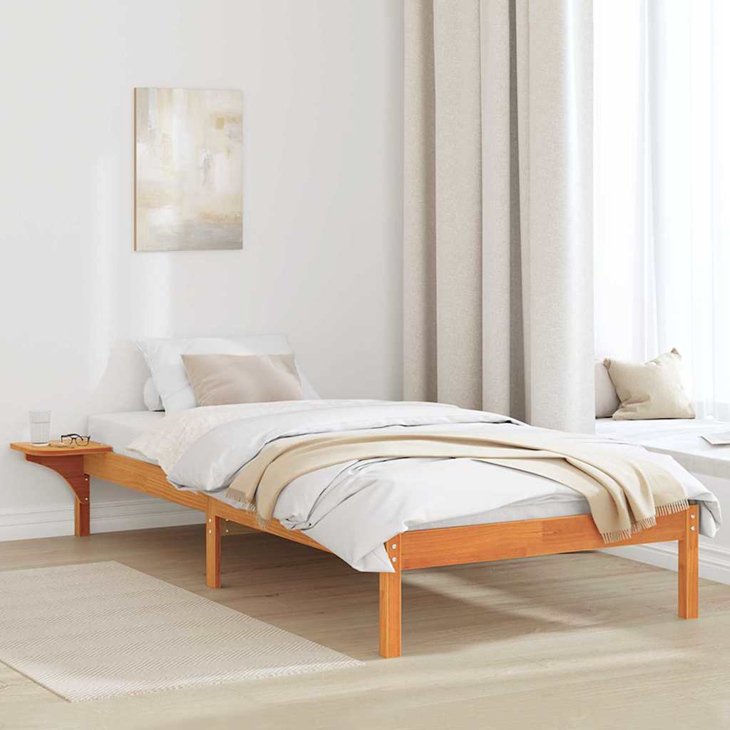 Sängram Vaxbrun 75 x 190 cm Massiv furu