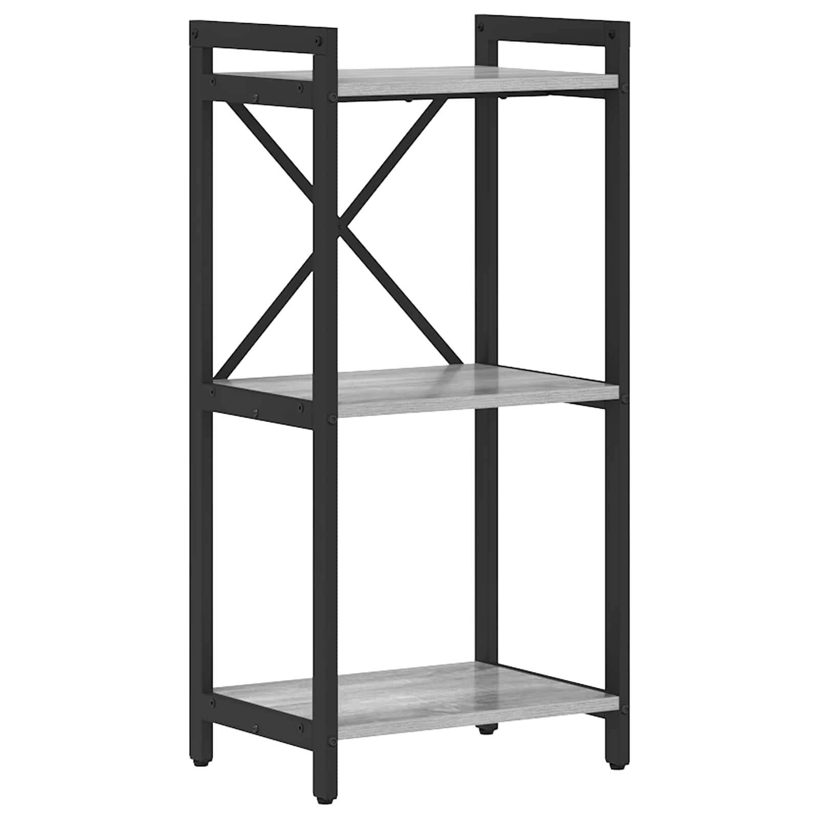 Hyllsystem 40 x 30 x 85 cm Konstruerat trä Grå sonoma