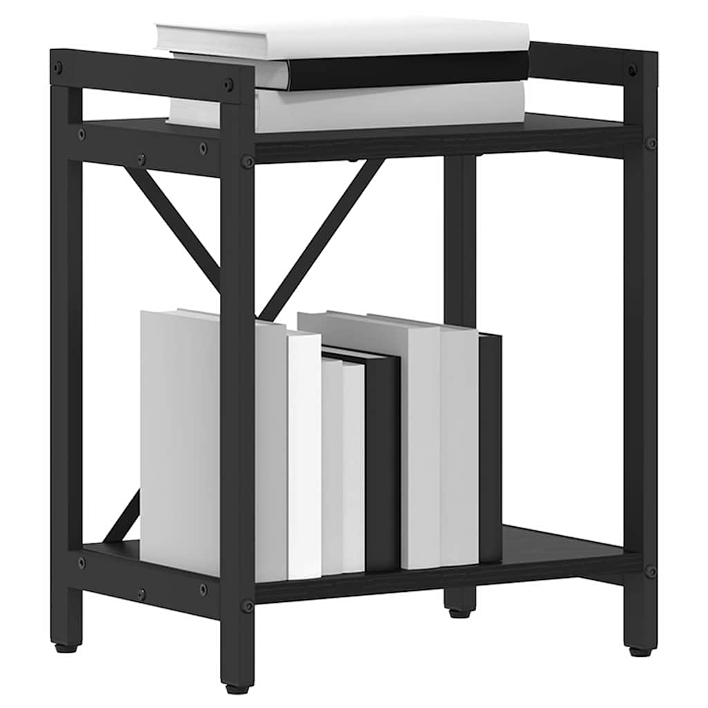 Hyllsystem 40 x 30 x 50 cm Konstruerat trä Svart Ek