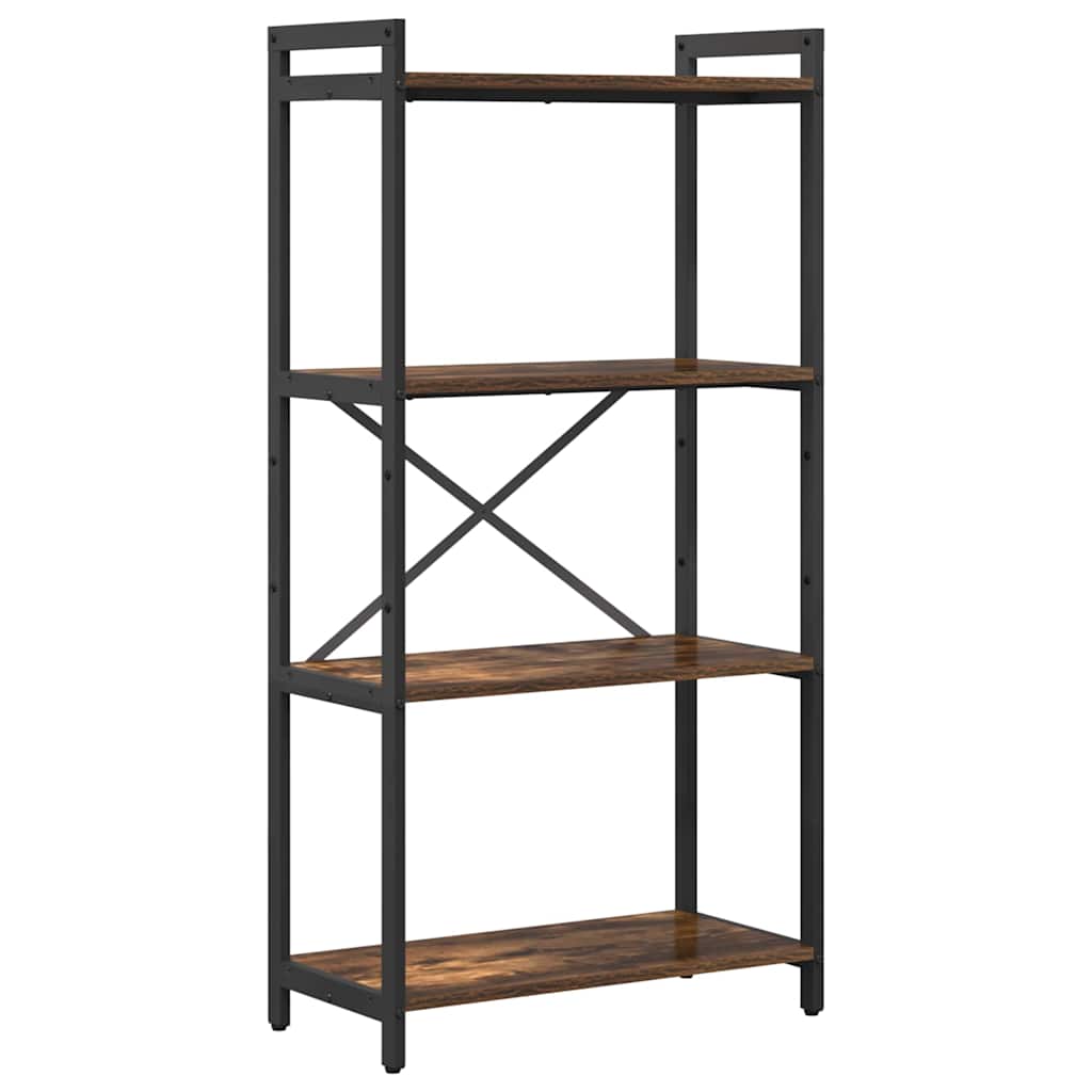 Hyllsystem 60 x 30 x 120 cm Konstruerat trä Rökt ek