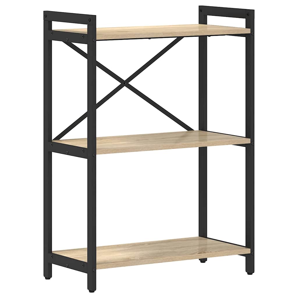 Hyllsystem 60 x 30 x 85 cm Konstruerat trä Sonoma-ek