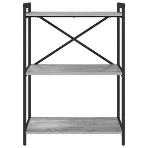 Hyllsystem Grå sonoma 60 x 30 x 85 cm Konstruerat trä