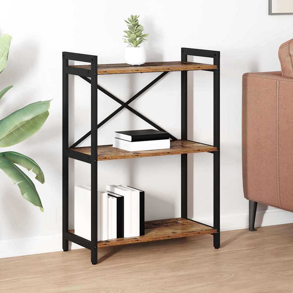 Hyllsystem 60 x 30 x 85 cm Konstruerat trä Gammalt trä