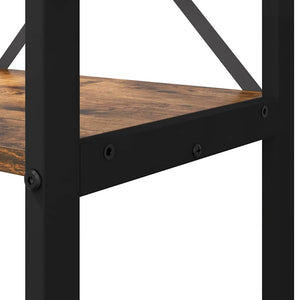 Hyllsystem Rökt ek 80 x 30 x 155 cm Konstruerat trä