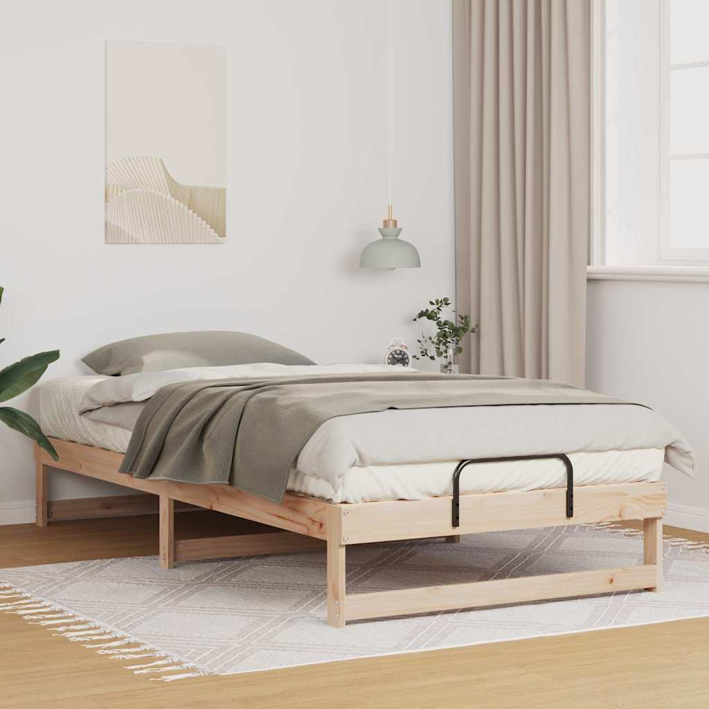 Sängram Brun 100 x 210 cm Massiv furu