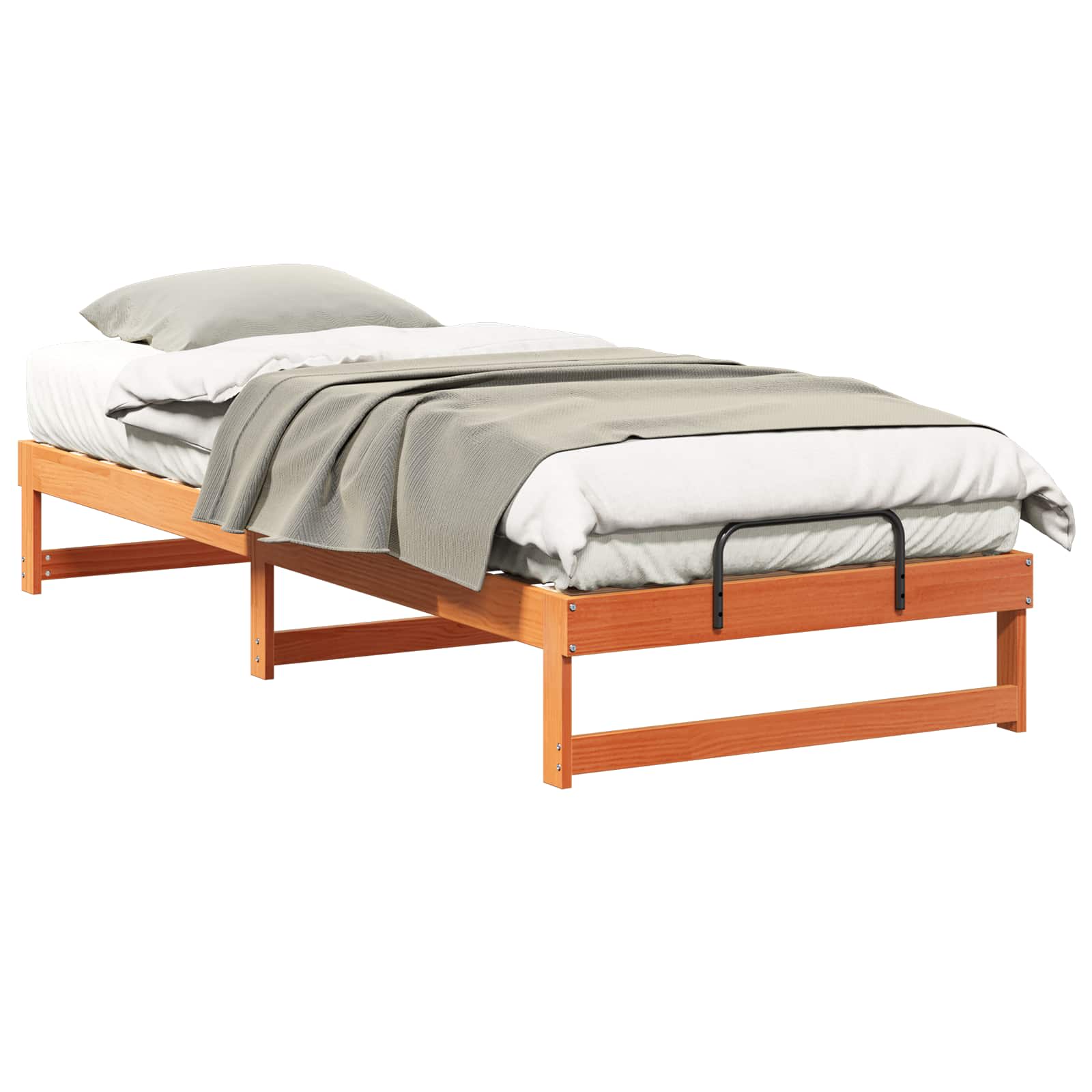 Sängram Brun 90 x 220 cm Massiv furu