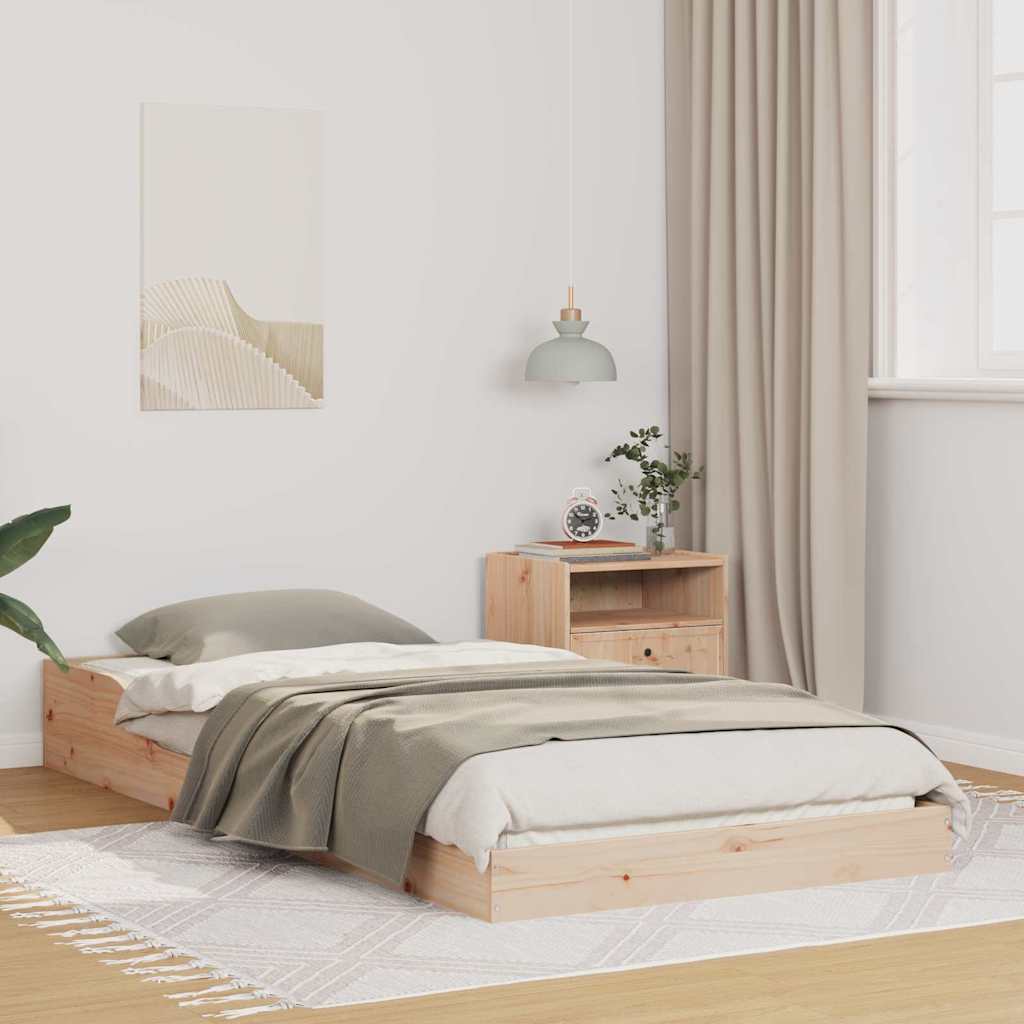 Sängram Naturfärg 80 x 210 cm Massiv furu