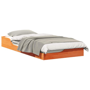 Sängram Vaxbrun 100 x 200 cm Massiv furu