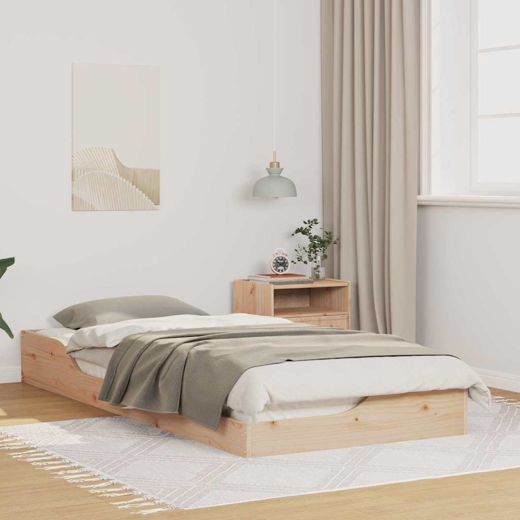 Sängram Brun 80 x 210 cm Massiv furu