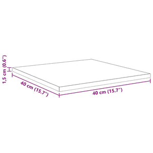 Bokhylla Bräda 4 pcs Brun 40 x 40 x 1.5 cm Konstruerat trä