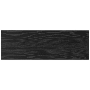 Bokhylla Bräda 4 pcs Svart 60 x 20 x 1.5 cm Konstruerat trä