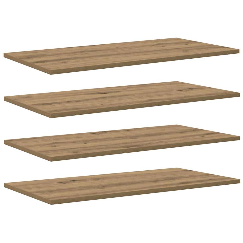 Bokhylla Bräda 3 nivåer 4 st 80 x 40 x 1,5 cm Konstruerat trä