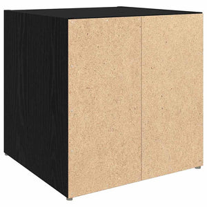 TV-bänkset 2 pcs Svart 37 x 35 x 37,5 cm Konstruerat trä