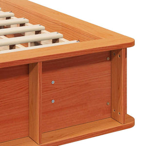 Sängram Vaxbrun 120 x 200 cm Massiv furu