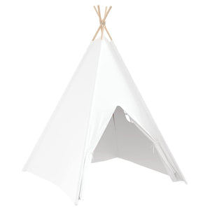 Teepee Tält Vit 120 x 120 x 150 cm Tyg och Plast