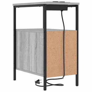 Nattduksbord 2 pcs Grå Sonoma 30 x 48 x 61 cm Konstruerat trä