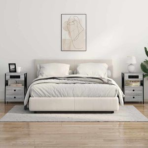 Nattduksbord Grå Sonoma 40 x 31 x 60 cm Konstruerat trä