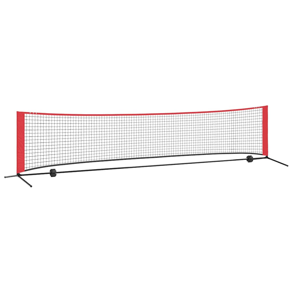 Tennis Nät Svart och Röd 396 x 92 x 87 cm Polyester