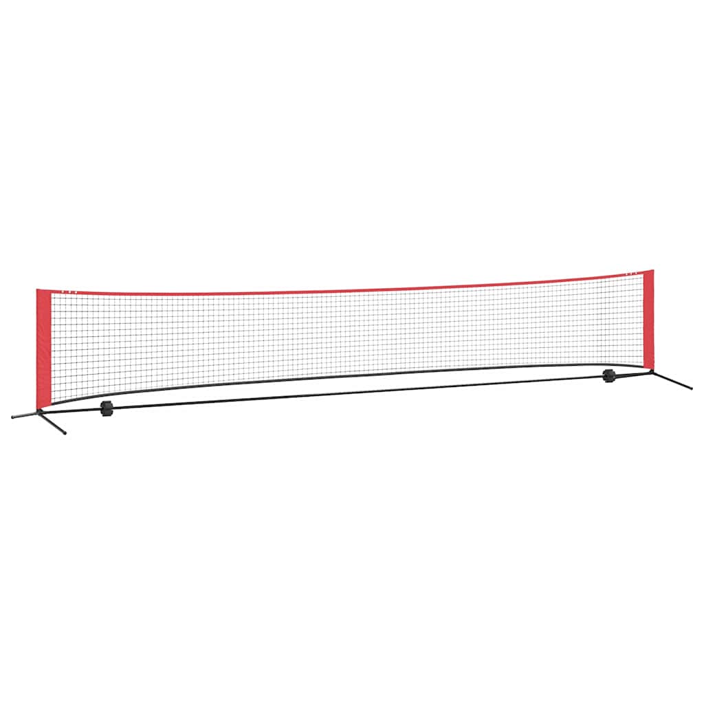 Tennis Nät Svart och Röd 494,5 x 90 x 87 cm Polyester