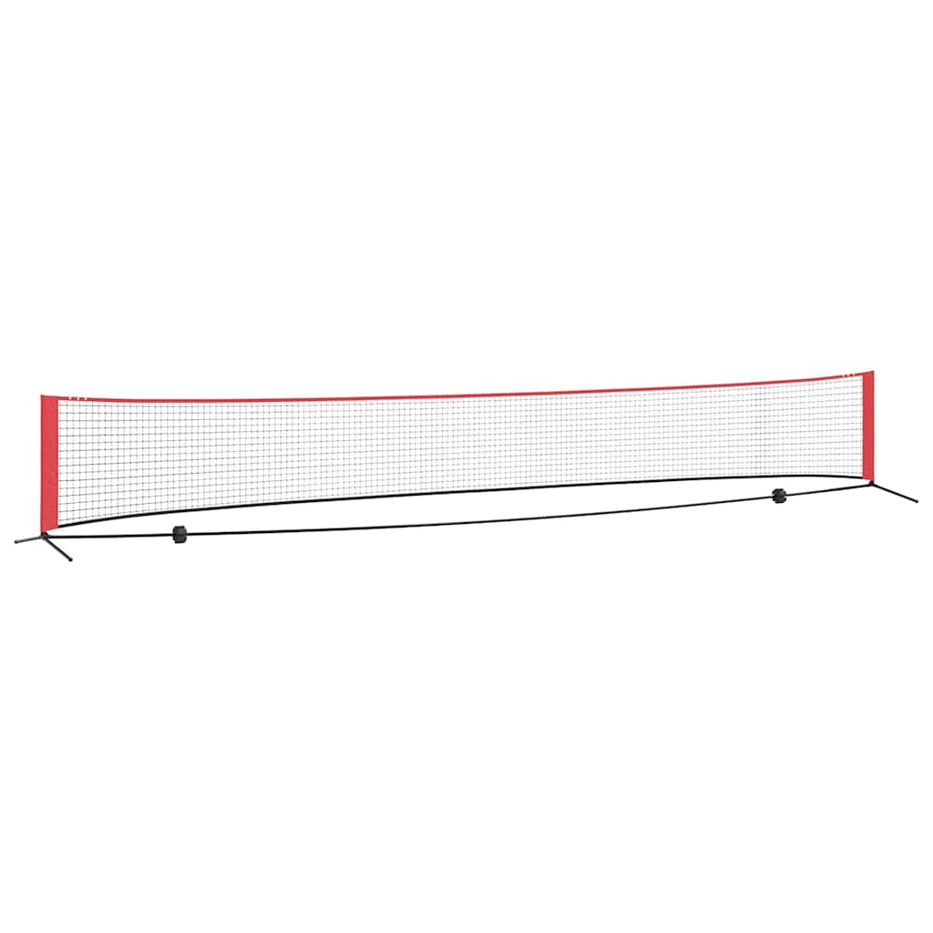 Tennis Nät Svart och Röd 595 x 90,5 x 87 cm Polyester