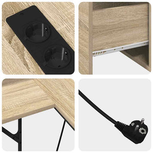 Skrivbord Sonoma-ek 182 x 101 x 87,5 cm Konstruerat trä