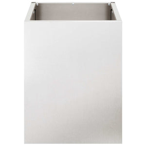 Trädgårdsplanterare Rostfritt stål 32 x 32 x 40 cm