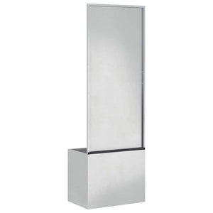 Trädgårds integritetsskärm Silver 50 x 140 cm Rostfritt stål