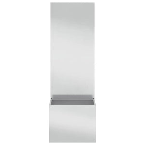 Trädgårds integritetsskärm Silver 50 x 140 cm Rostfritt stål