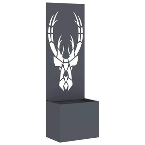 Trädgårds integritetsskärm Antracit 50 x 140 cm Kallvalsat stål