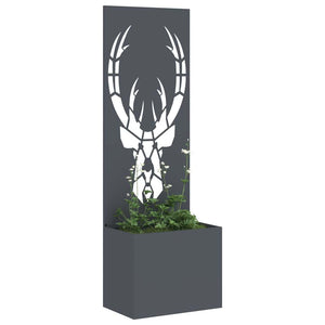 Trädgårds integritetsskärm Antracit 50 x 140 cm Kallvalsat stål