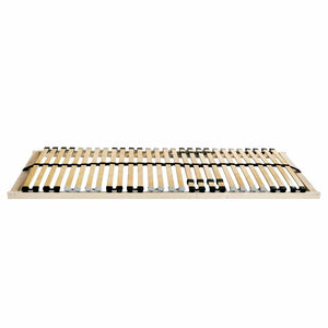 Ribbad sängbotten Brun 80 x 190 cm Massivt bokträ