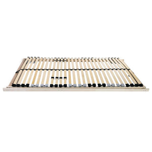 Ribbad sängbotten Brun 120 x 190 cm Massivt bokträ