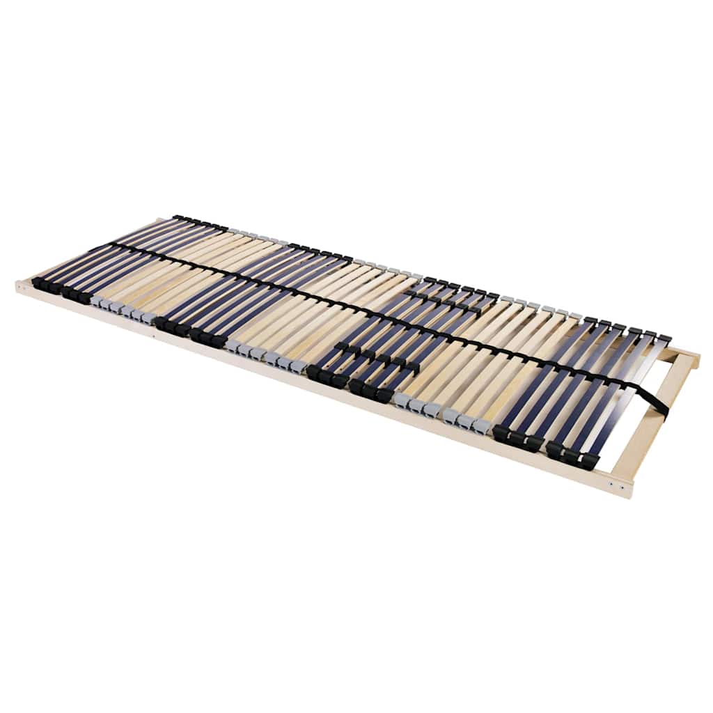 Ribbad sängbotten Brun 90 x 190 cm Massivt bokträ